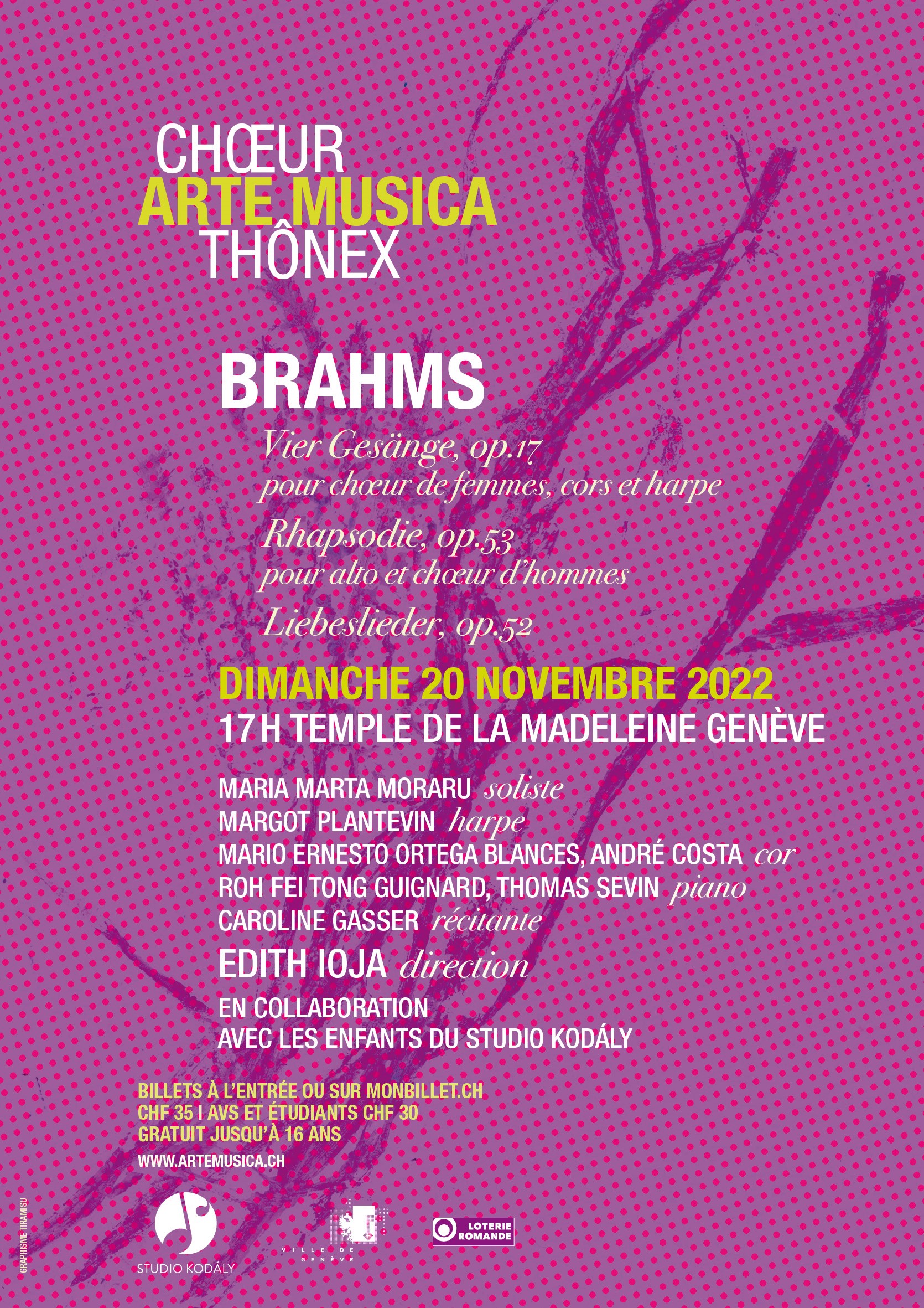 Concert du chœur Arte Musica - Brahms