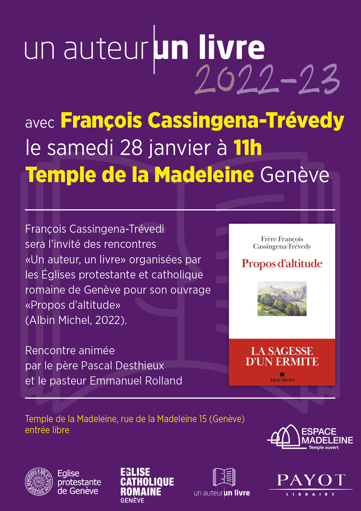 Un auteur / un livre : François Cassingena-Trévedi présente 
