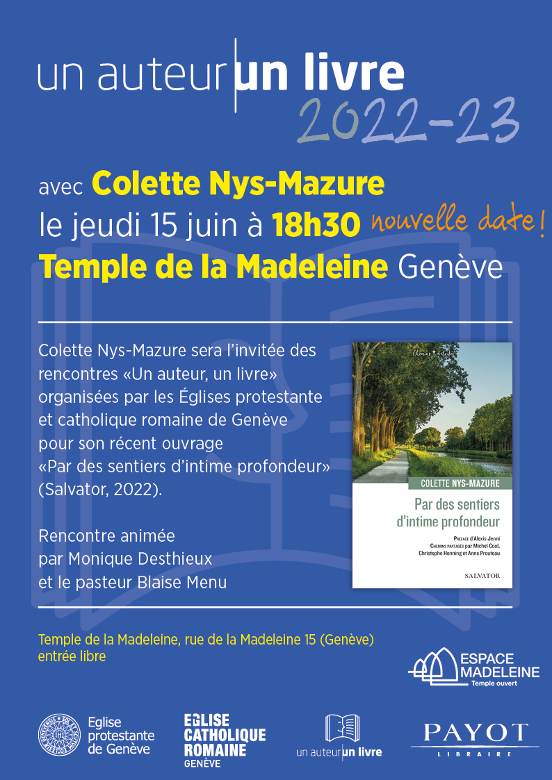Un auteur / un livre : Colette Nys-Mazure présente 