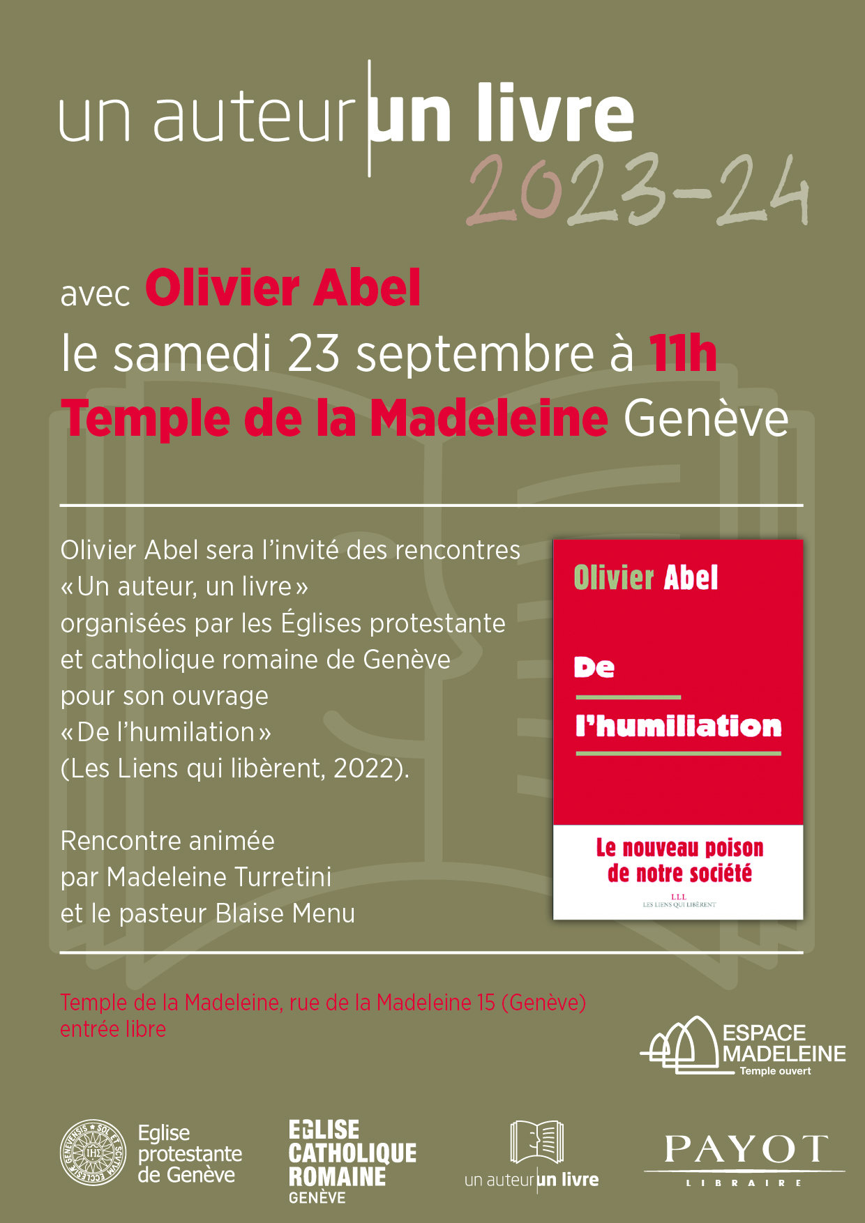 Un auteur / un livre: Oliver Abel présente 