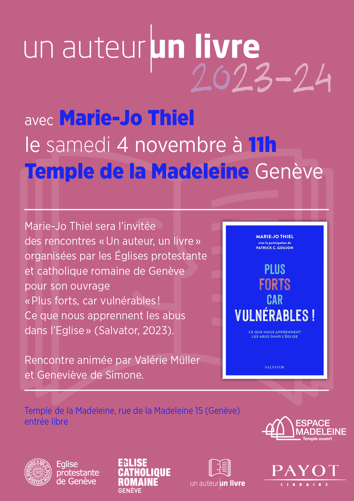 Un auteur / un livre: Marie-Jo Thiel présente 