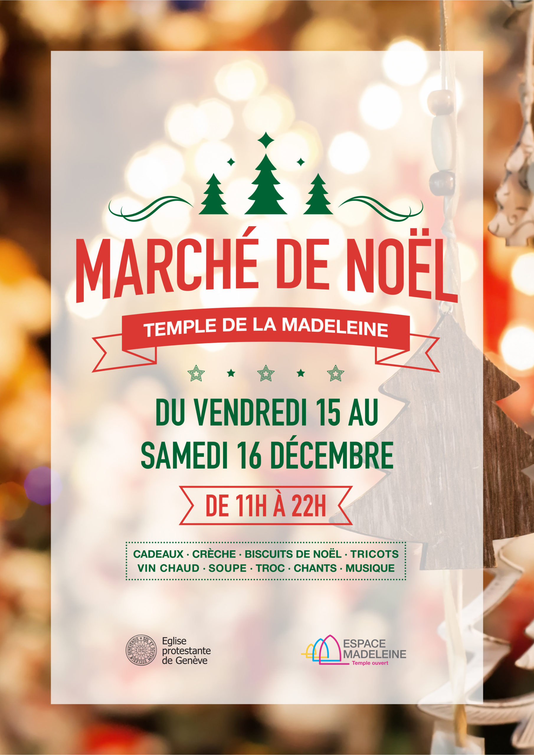 Marché de Noël au Temple de la Madeleine