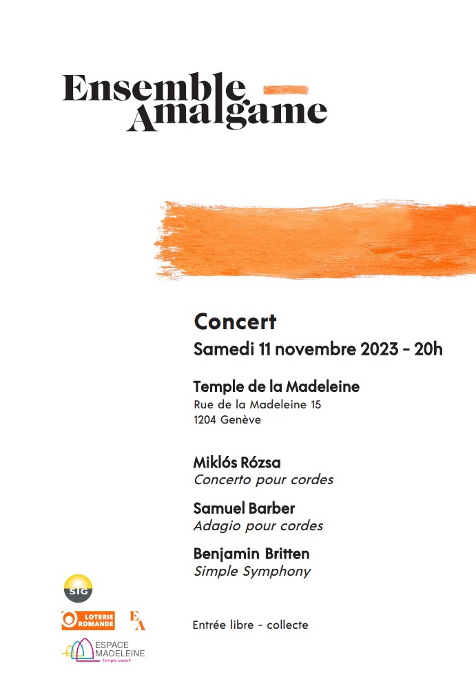 Concert de l'Ensemble Amalgame