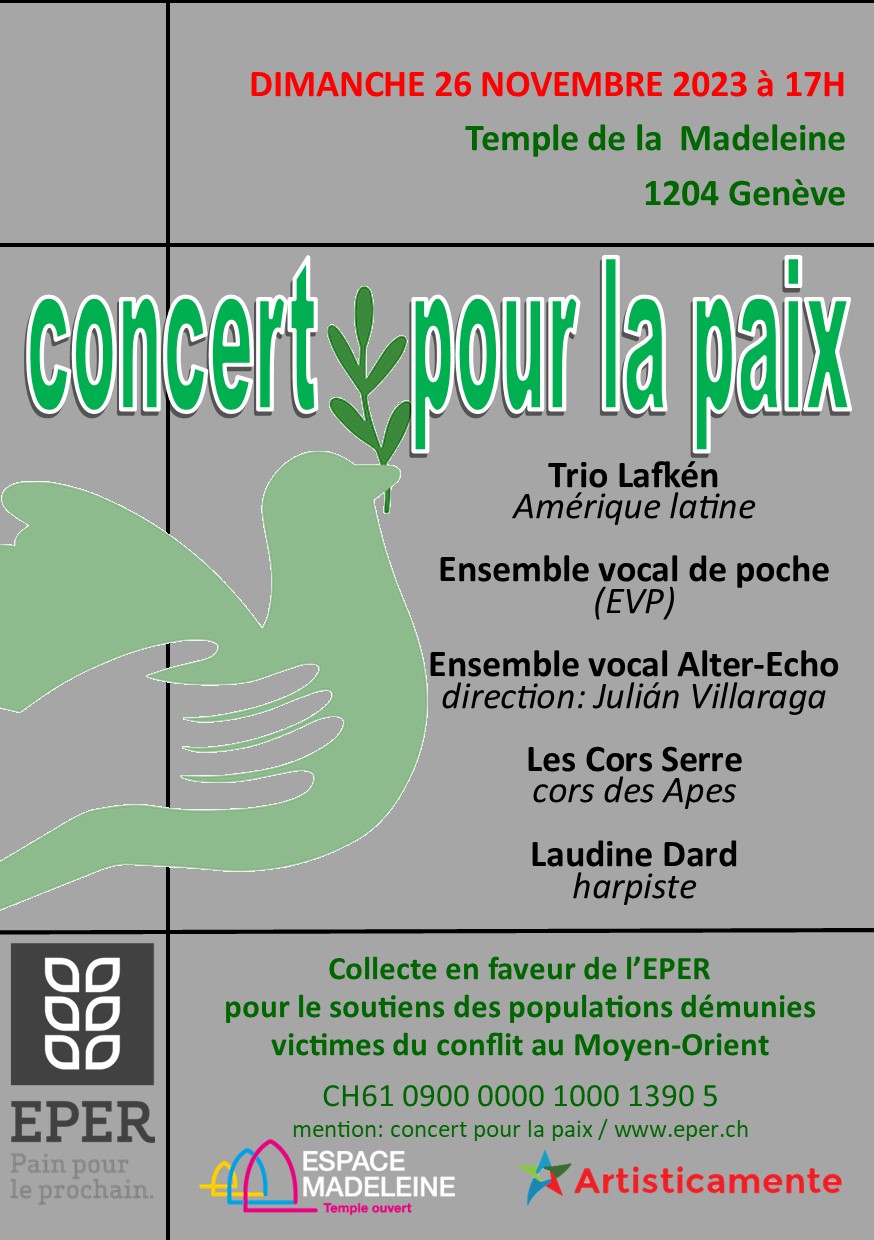 Concert de bienfaisance pour la paix