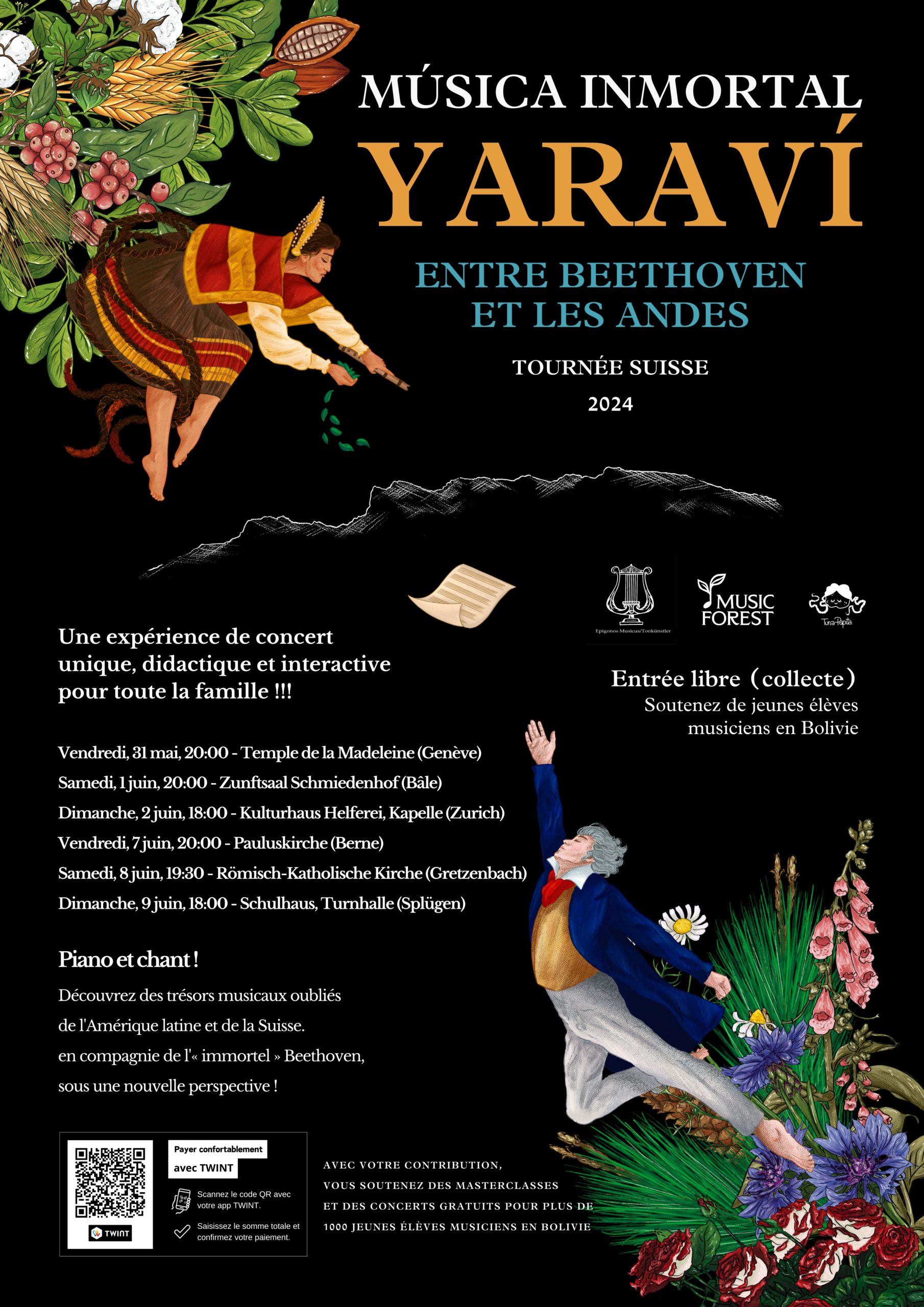 Concert Yaravi - entre Beethoven et les Andes