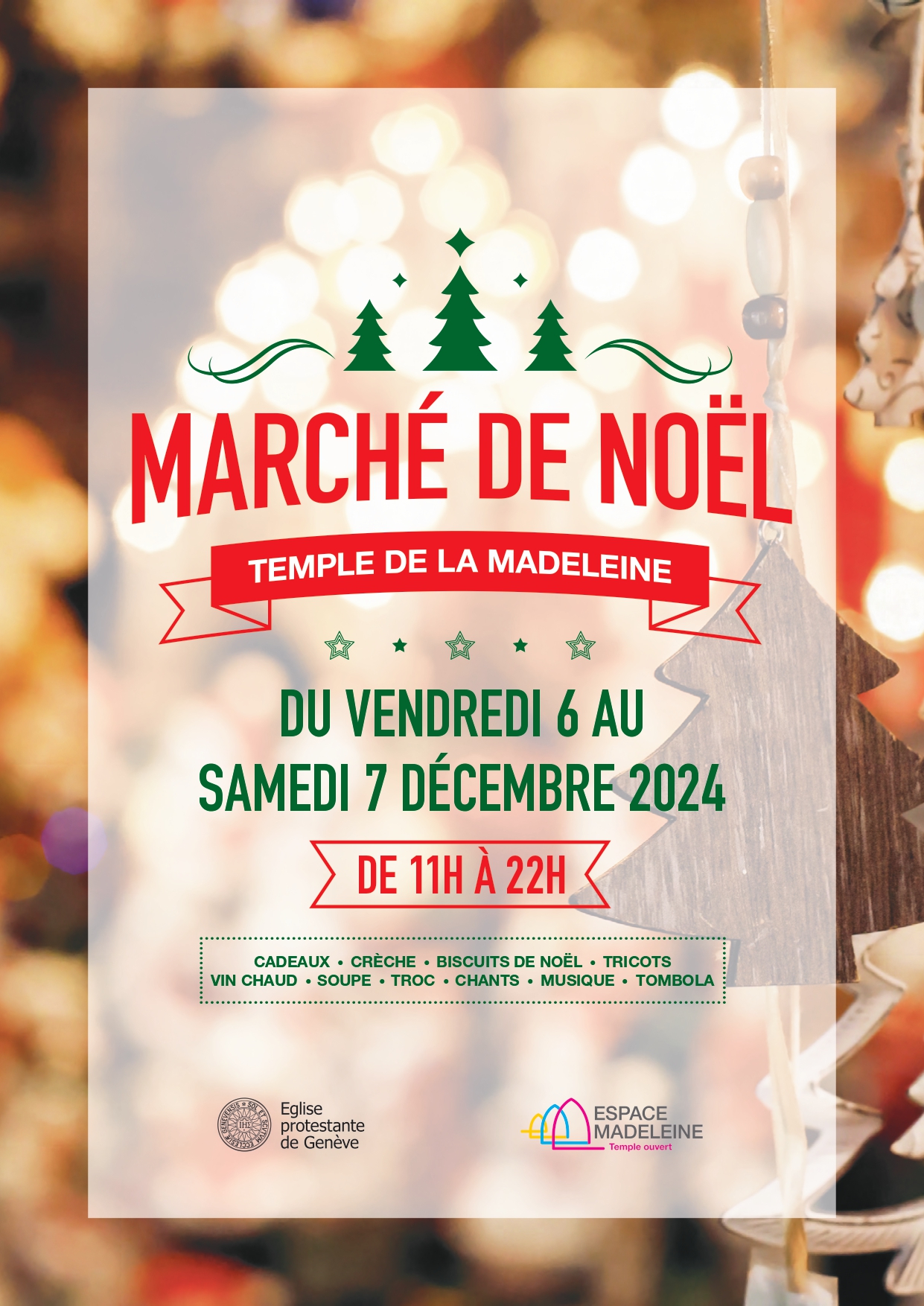 Marché de Noël au Temple de la Madeleine