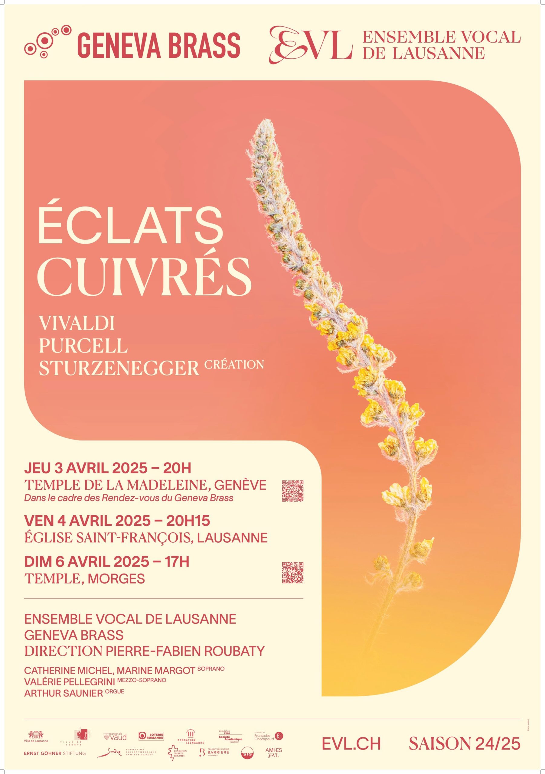 Concert de l'Ensemble vocal de Lausanne et de Geneva Brass